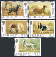 Jersey 447-451, MNH. Michel 430-434. Jersey Dog Club-100, 1988. Labrador,Spaniel - Jersey