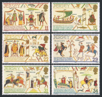 Jersey 431-436, MNH. Mi 414-419. William The Conqueror, 1987. Tapestry: Horses, - Jersey