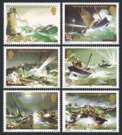 Jersey 330-335, MNH. Mi 324-329. Lifeboat Institution, 100, 1984. Rescue Scenes. - Jersey