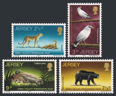 Jersey 65-68, MNH. Mi 65-68. Fauna 1972. Cheetahs, Rotschildsmynahs,Bear, Lizard - Jersey