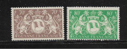 GUYANE    ( DIV - 417 )   1945   N° YVERT ET TELLIER   N° 187/188  N* - Ongebruikt