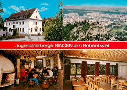 73927225 Singen_Hohentwiel Jugendherberge Fliegeraufnahme Gastraeume - Singen A. Hohentwiel