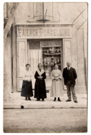 Devanture D'un Magasin De Faïence Et Porcelaine. Carte Photo Animée Non Située - Tiendas