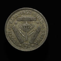 Afrique Du Sud / South Africa, Elizabeth II, 3 Pence, 1953, Argent (Silver) - Sudáfrica