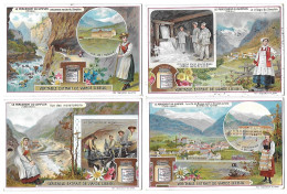 S 870, Liebig 6 Cards, Le Percement Du Tunnel Du Simplon (some Spots) (ref B23) - Liebig