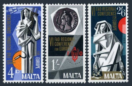 Malta 394-396 Block/4, MNH. Michel 383-385. FAO Conference For Europe, 1968. - Malte