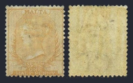 Malta 3a Wmk 1 Perf 14,hinged.Michel 2B. Queen Victoria.Definitive 1863. - Malta