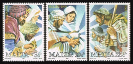 Malta B72-B74,MNH.Michel 868-870. Christmas 1991.Wise Man,Mary,Joseph,Jesus,  - Malte