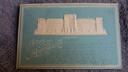 CPA GRUSS AUS MANNHEIM SCHLOSS 1900 GAUFFREE SOUVENIR DE - Gruss Aus.../ Grüsse Aus...