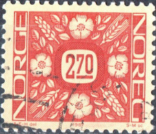 NORVEGIA, NORWAY, ORNAMENTI FLOREALI, 1987, USATI Mi:NO 964, Scott:NO 878, Yt:NO 920 - Usati