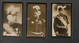 W585 - CARTES CIGARETTES MAJOR DRAPKIN - GENERAL PAU - GENERAL JOFFRE - AMIRAL BOUE DE LA PEYRERE - Andere Merken