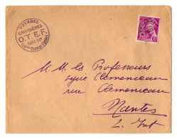 TB 4788 - LSC - Préoblitéré Type Mercure 20c Sur Enveloppe Voyages Croisières O.T.E.F. à PARIS Pour NANTES - 1921-1960: Période Moderne