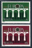 Malta 641-642, MNH. Michel 704-705. EUROPE CEPT-1984, Bridge. - Malta