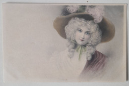 Cpa LITHO Illustrateur Vienne M.M. 112 WICHERA  Portrait Femme MARQUISE CHAPEAU PERRUQUE TOP - Vienne
