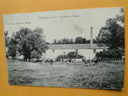 YERRES -- Ferme De La Grange - ANIMEE - 4 Fermiers Et Troupeau De Vaches - Yerres