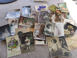 100 Oude (1903 Tot 1910) Fantasiekaarten ; Allemaal Afgestempeld En Beschreven (port België: 6 € ) - 100 - 499 Postcards