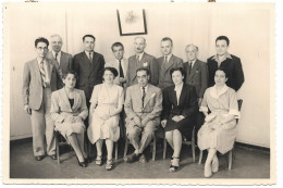 PHOTO De Groupe (photo Ch Bourrelly Marseille)  - Ft 17,5 X 12 Cm - Anonymous Persons