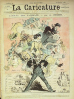 La Caricature 1881 N°  55 Agenda Des Familles Robida Les Parisiennes Loys Draner - Tijdschriften - Voor 1900
