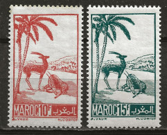 MAROC Colo:, *, N° YT 234 Et 235, Ch., TB - Unused Stamps