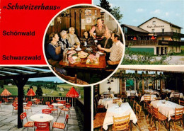 73926919 Schoenwald_Schwarzwald Restaurant Schweizerhaus Cafe Pension Terrasse G - Sonstige & Ohne Zuordnung