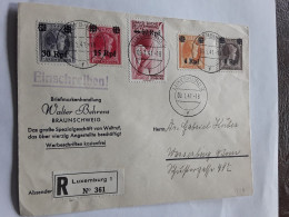 RECOMMANDE LUXEMBOURG 1 VERZONDEN  MOOIE AFSTEMPELING - Enteros Postales