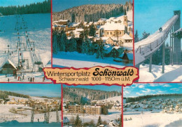 73926911 Schoenwald_Schwarzwald Skilift Kirche Winterpanorama Hotel Sprungschanz - Sonstige & Ohne Zuordnung