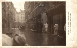 PARIS INONDE RUE DES BEAUX ARTS - De Overstroming Van 1910