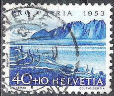 Schweiz Suisse Pro Patria 1953: "Lac Léman" Zu WII 65 Mi 584 Yv 535 Mit Voll-Stempel GENÈVE 7.VI.53 (Zu CHF 15.00) - Usati