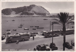 Cartolina Mondello ( Palermo ) Lungomare - Palermo