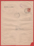 ITALIA - Storia Postale Repubblica - 1959 - 80 Antica Moneta Siracusana (isolato) - Manoscritti Con Lettera - Viaggiata - 1946-60: Poststempel