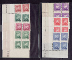 MONACO - COINS DATES - TP BLOCS DE 4 COINS DATES - N°225/228 - 230/231 - 233 - ** TB - Unused Stamps