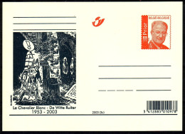 Belgique - Entiers Postaux - Cartes Illustrées N° 87/3 # LE CHEVALIER BLANC  1953-2003 - Bandes Dessinées