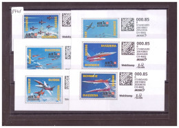 6 WEB STAMPS - AVIATION SUISSE - MEETING DE PAYERNE - IMAGES DIFFERENTES - Automatenzegels