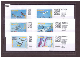 6 WEB STAMPS - AVIATION SUISSE - MEETING DE PAYERNE - IMAGES DIFFERENTES - Automatic Stamps