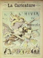 La Caricature 1881 N°  59 L'hiver En Province Trock Victoires De Bezucheux De La Fricotière Robida Draner - Revues Anciennes - Avant 1900