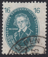 DDR - 1950 - Yvert 21 Obliterato - 16 P. Verde/blu - Used Stamps