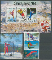 North Korea 1983 Olympic Games Sarajevo, Set Of 3 + 2 S/s MNH - Hiver 1984: Sarajevo