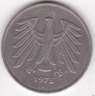 5 Deutsche Mark 1975 J Hambourg . Cupronickel ,KM# 140.1 - 5 Marcos