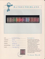 Württemberg Dienstmarken 134-143 Postfrisch Borek Garantie #NK560 - Usati