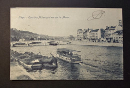België - Belgique - Liège - Luik - Quai Des Pecheurs Et Vue Sur La Meuse  - Used Card 1905 - Lüttich