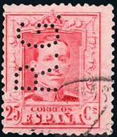 Madrid - Perforado - Edi O 317 - "R.G." (Imprenta Richard Gans) - Used Stamps