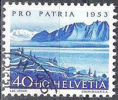 Schweiz Suisse Pro Patria 1953: "Lac Léman" Zu WII 65 Mi 584 Yv 535 Mit Eck-Stempel Von ZÜRICH 45 + (Zu CHF 15.00) - Oblitérés