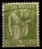 FRANCE    -   1932 .   Y&T N° 284A Oblitéré - 1932-39 Paz