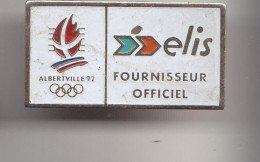 Pin's JO Albertville 92 Elis  Réf 8100 - Olympische Spiele