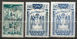 MAROC Colo:, **,*, N° YT 238, 239 Et 239b Ch., TB - Unused Stamps
