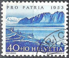 Schweiz Suisse Pro Patria 1953: "Lac Léman" Zu WII 65 Mi 584 Yv 535 Mit Eck-Stempel Von ZÜRICH (Zu CHF 15.00) - Gebruikt