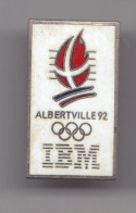 Pin's JO Albertville 92 IBM  Réf 8086 - Olympische Spelen