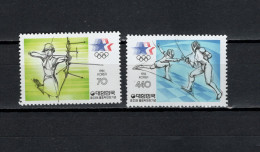 South Korea 1984 Olympic Games Los Angeles, Archery, Fencing Set Of 2 MNH - Ete 1984: Los Angeles