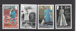 2016 Falkland Islands QEII Fashion Style Complete Set Of 4 MNH  @ BELOW FACE VALUE - Falkland