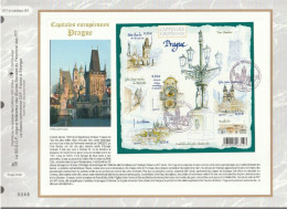 " PRAGUE " Sur Feuillet CEF N°té En SOIE De 2008 N° 1971s N° YT  BF 126 Parfait état FDC - 2000-2009